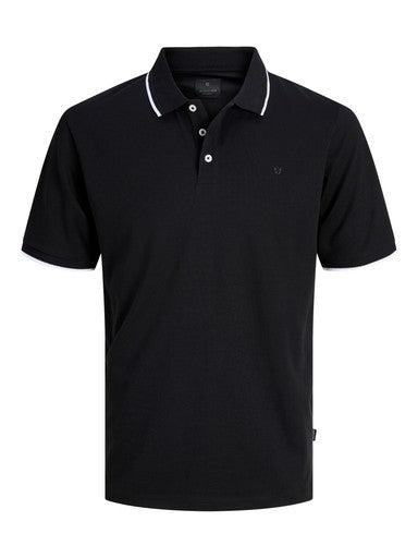 Polo's korte mouw zwart JACK & JONES