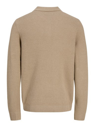 Polo's lange mouw geel JACK & JONES