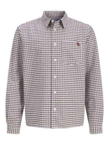 Hemden lange mouw bruin JACK & JONES JUNIOR