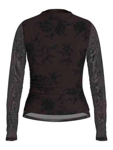 Blouses lange mouw bruin VILA