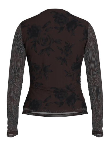 Blouses lange mouw bruin VILA