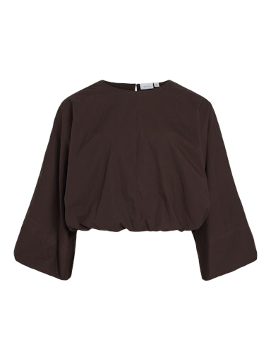 Blouses lange mouw bruin VILA