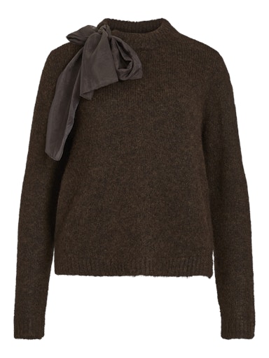 Polo's lange mouw bruin VILA