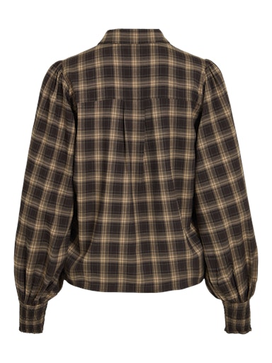 Blouses lange mouw bruin VILA
