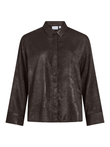 Blouses lange mouw bruin VILA