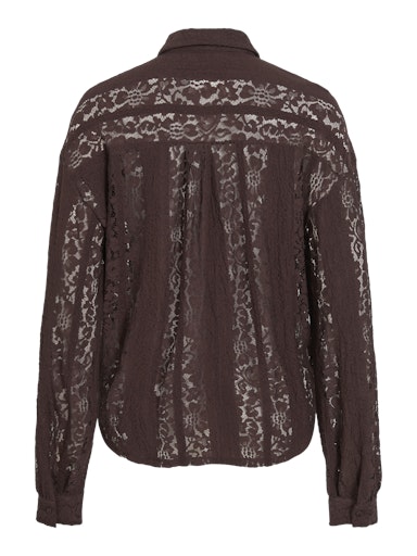 Blouses lange mouw bruin VILA