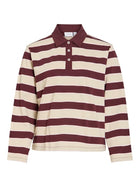 Polo's lange mouw beige VILA