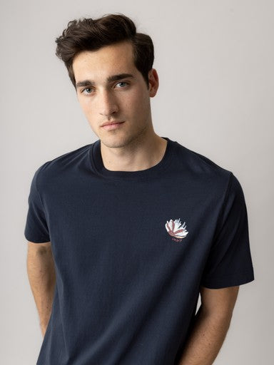 T-shirts korte mouw navy MOS MOSH