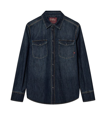 Hemden lange mouw blauw MOS MOSH