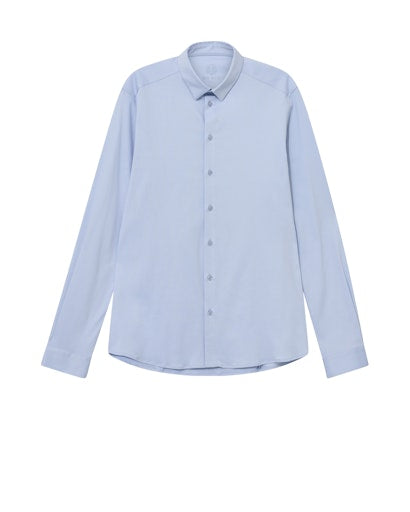 Hemden lange mouw blauw MOS MOSH