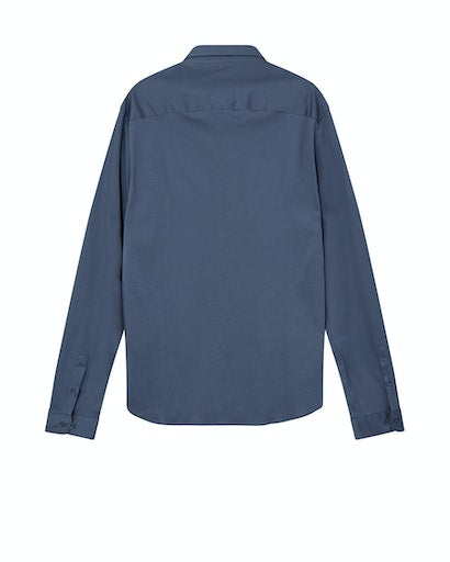 Hemden lange mouw blauw MOS MOSH