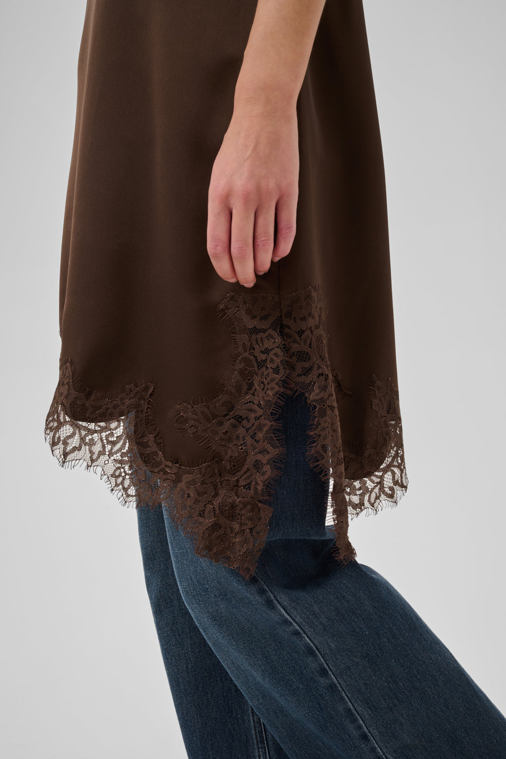 Jurken zonder mouw bruin My Essential Wardrobe
