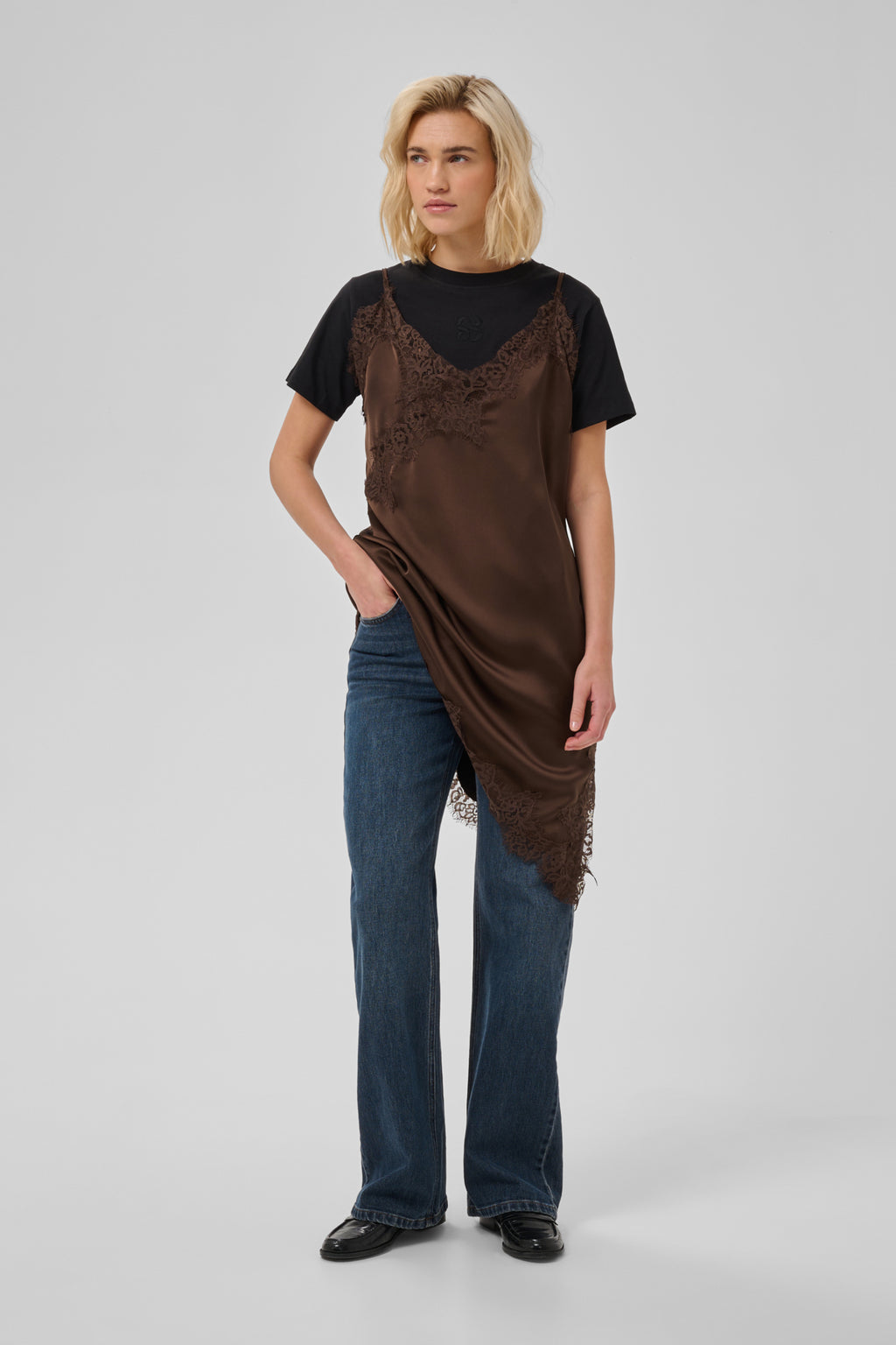 Jurken zonder mouw bruin My Essential Wardrobe