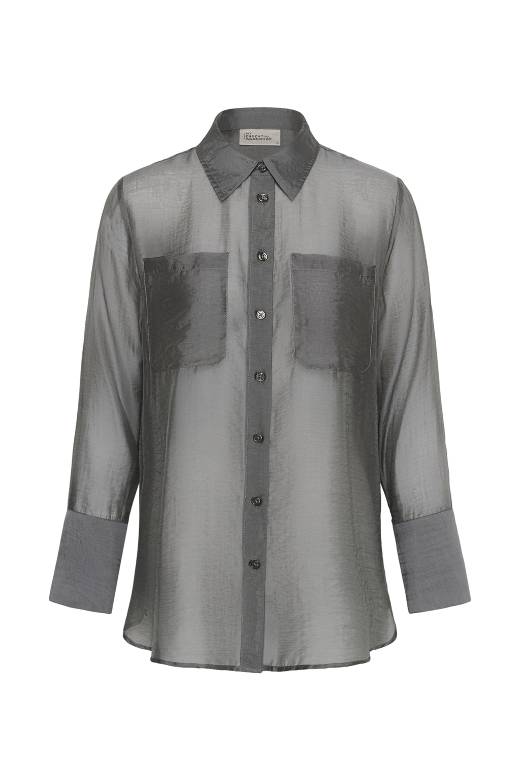 Blouses lange mouw grijs My Essential Wardrobe