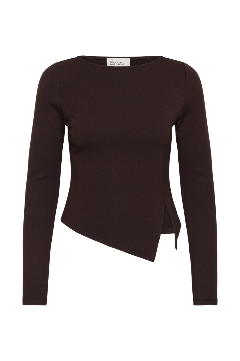 T-shirts lange mouw bruin My Essential Wardrobe