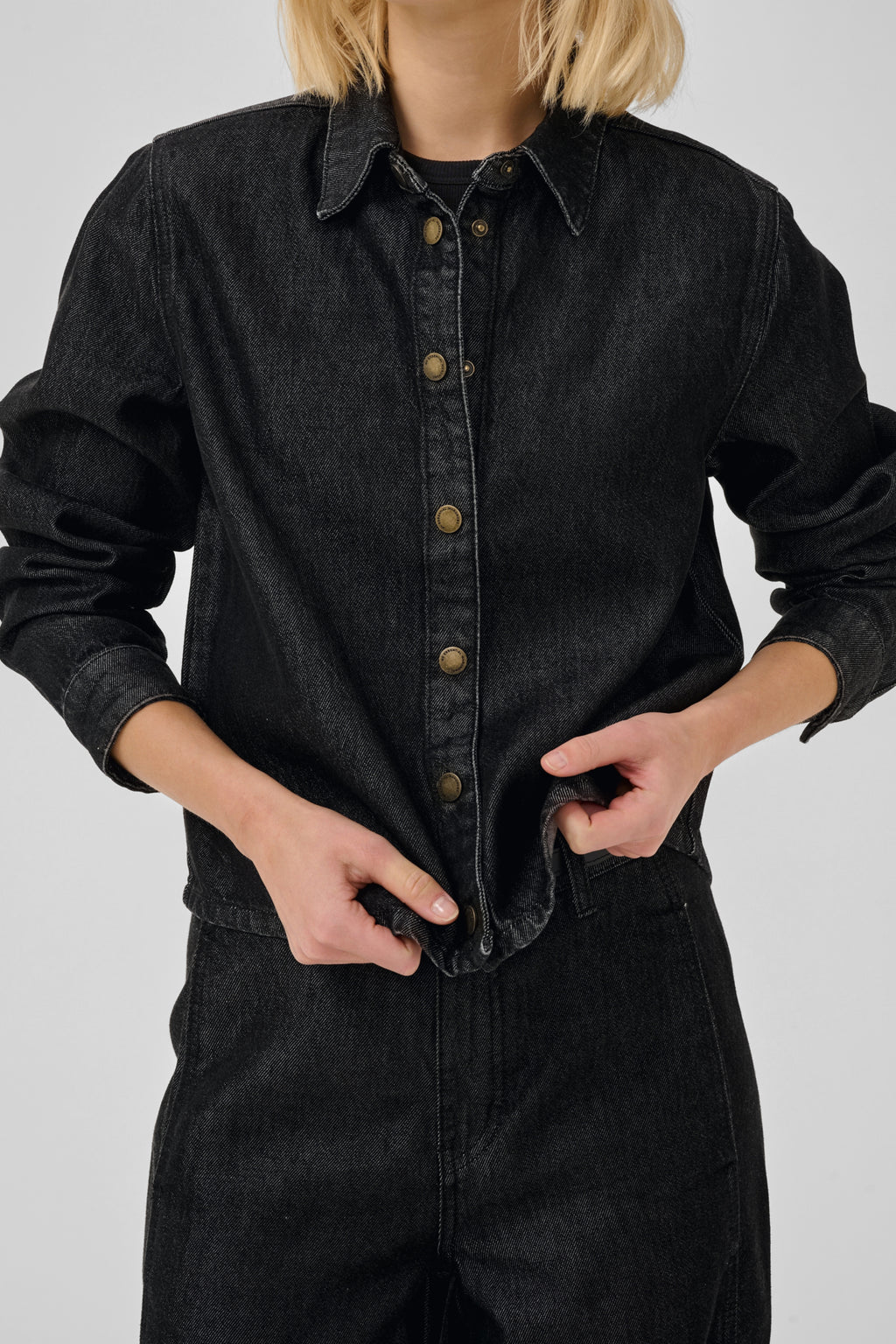 Blouses lange mouw zwart My Essential Wardrobe