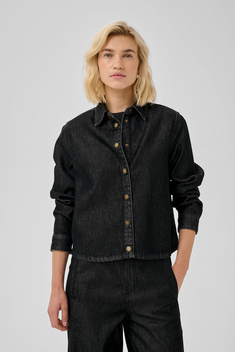 Blouses lange mouw zwart My Essential Wardrobe