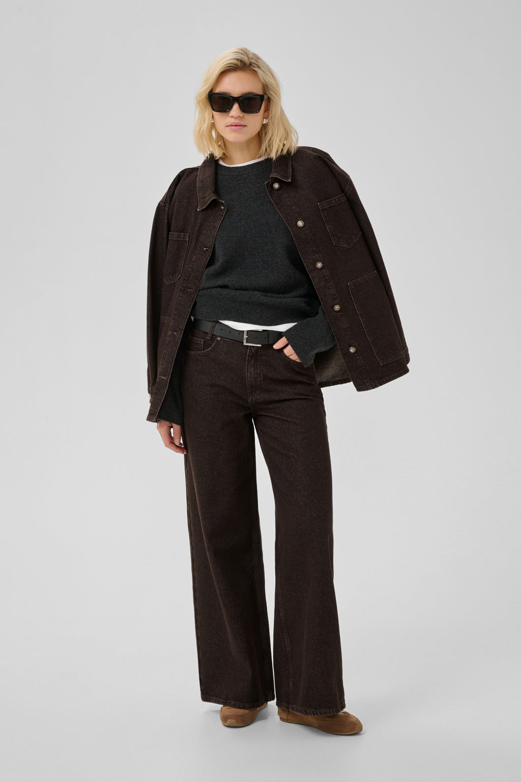 Jeans bruin My Essential Wardrobe