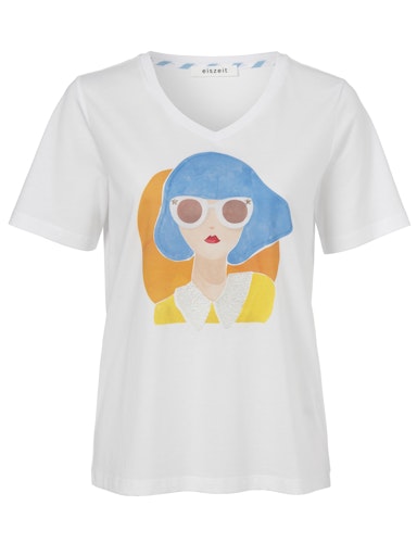 T-shirts korte mouw wit eiszeit