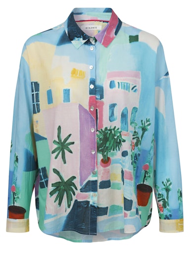 Blouses lange mouw groen eiszeit