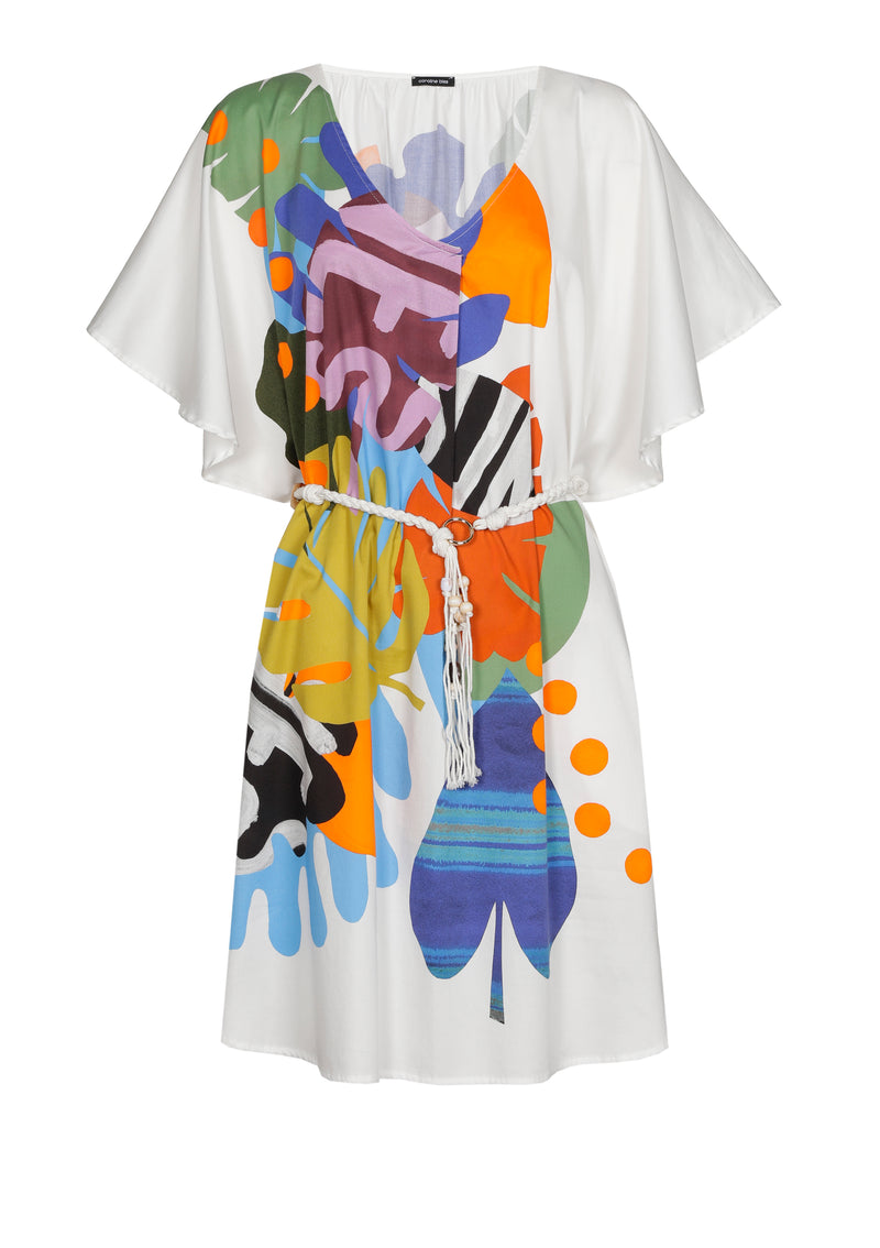 Jurken korte mouw multicolor Caroline Biss