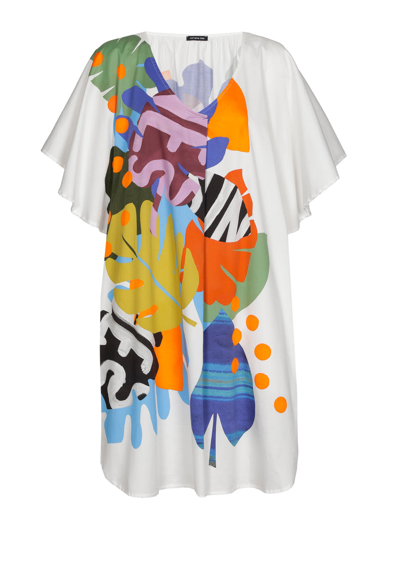 Jurken korte mouw multicolor Caroline Biss
