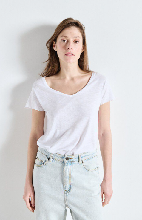 T-shirts korte mouw wit American Vintage