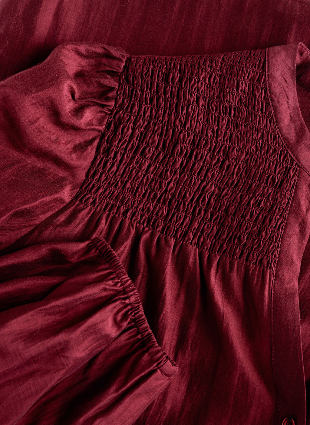 Blouses lange mouw bordeaux yest curve
