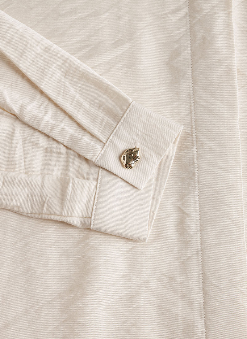 Blouses lange mouw beige yest curve