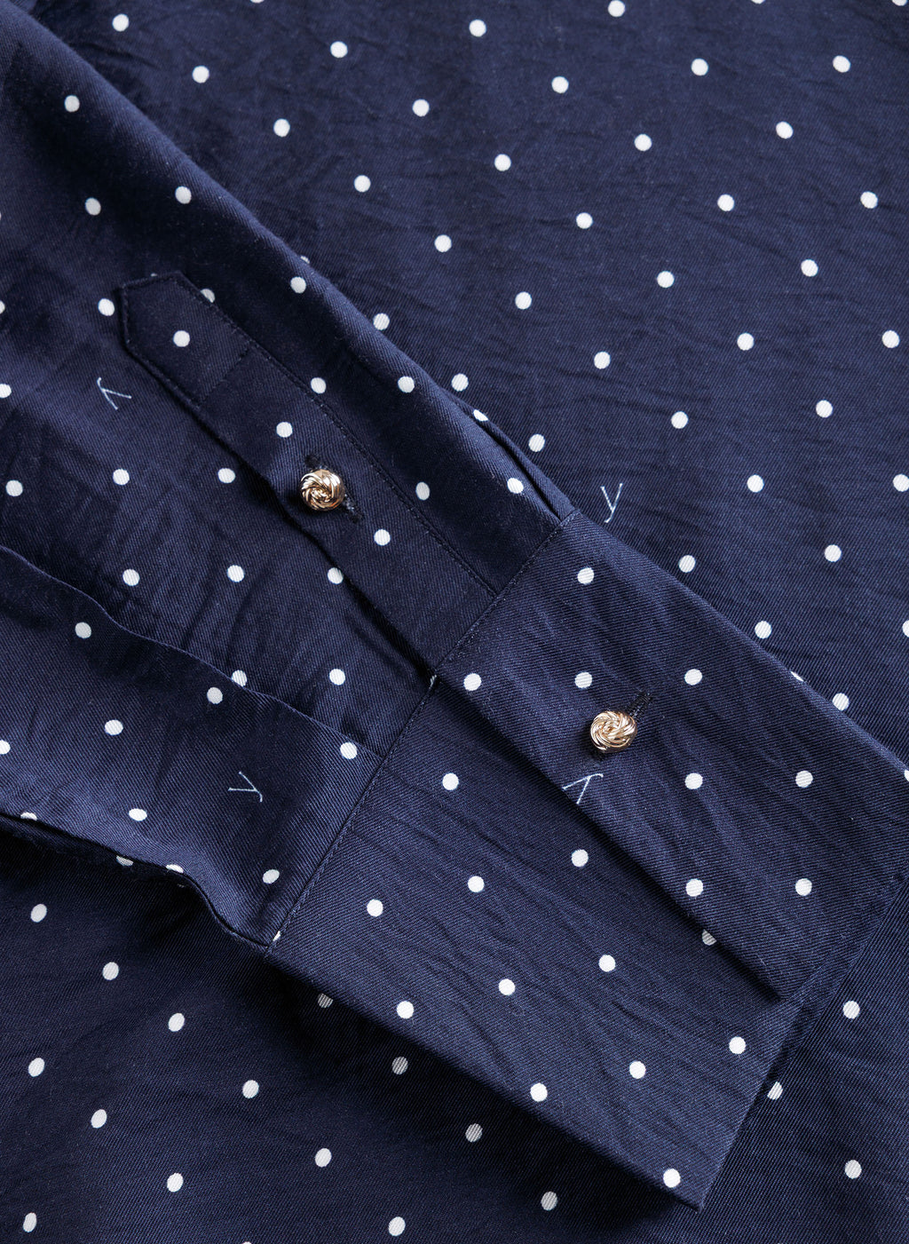 Blouses lange mouw navy yest curve