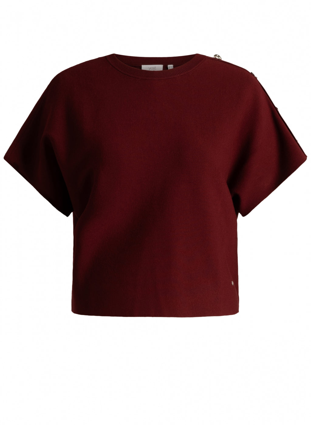 T-shirts korte mouw bordeaux yest curve