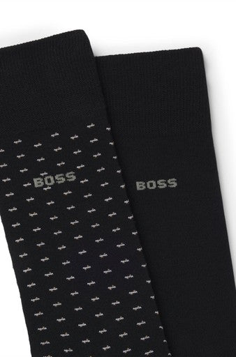 Kousen zwart Boss Men Black