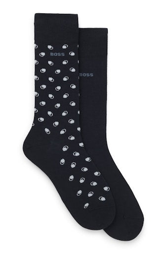 Kousen blauw Boss Men Black