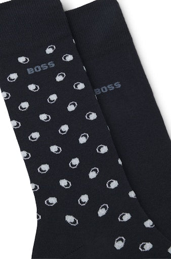 Kousen blauw Boss Men Black