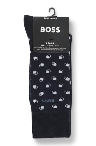 Kousen blauw Boss Men Black