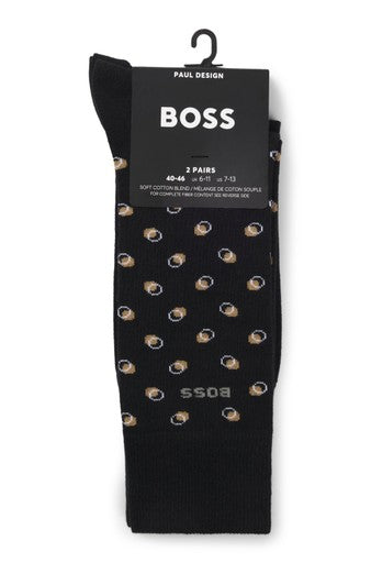 Kousen zwart Boss Men Black
