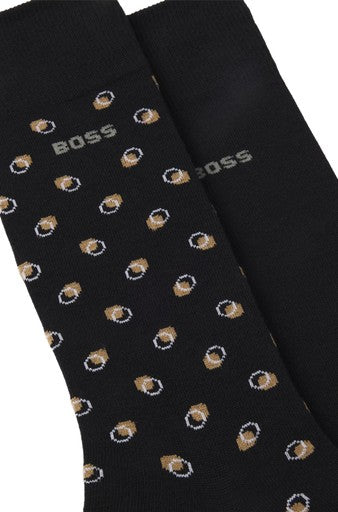 Kousen zwart Boss Men Black