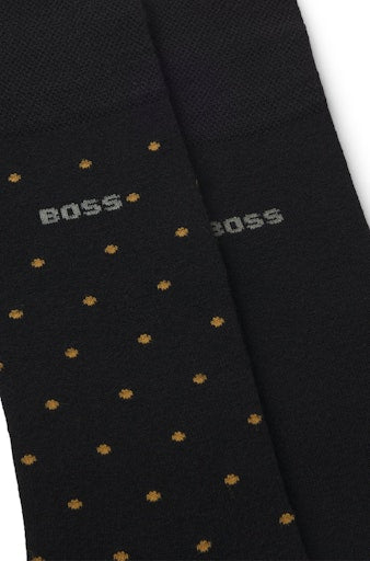 Kousen zwart Boss Men Black