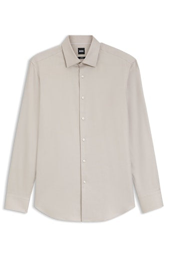 Hemden lange mouw beige Boss Men Black