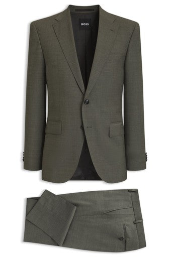 Kostuums 2-delig groen Boss Men Black