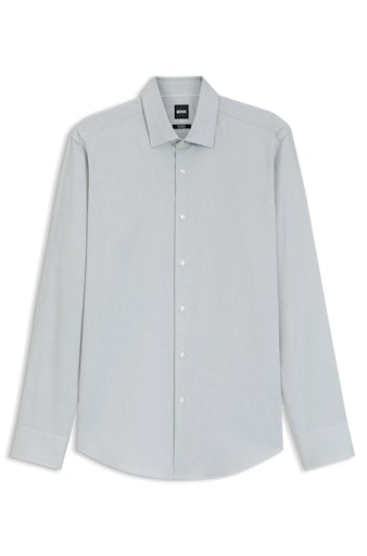 Hemden lange mouw groen Boss Men Black