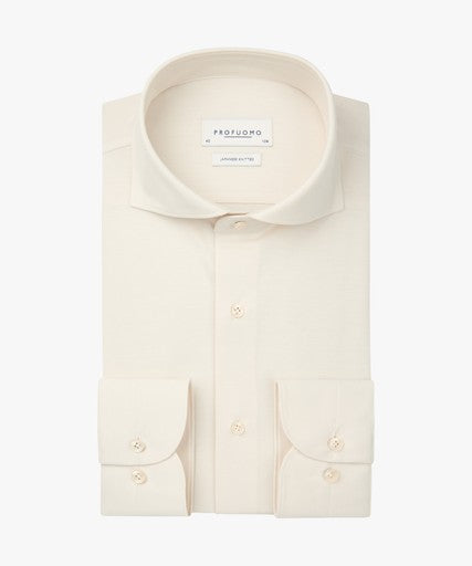 Hemden lange mouw wit Profuomo