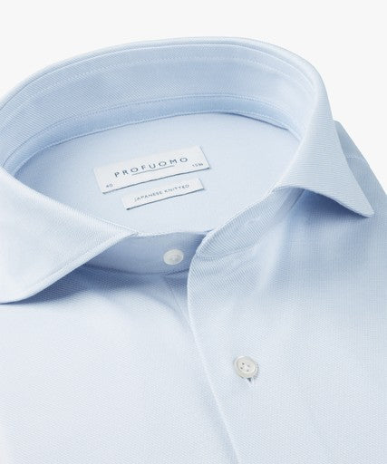 Hemden lange mouw blauw Profuomo