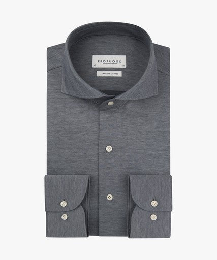 Hemden lange mouw navy Profuomo