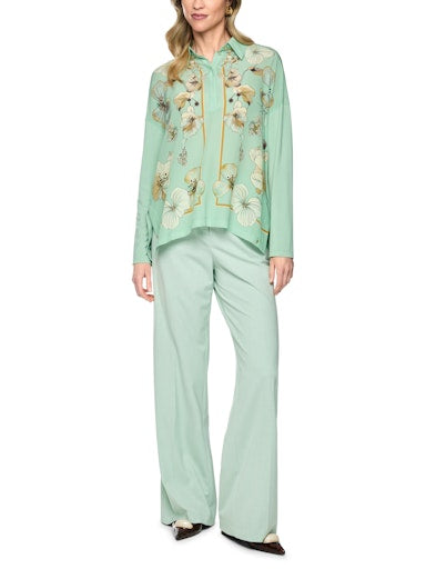 Blouses korte mouw groen Marc Cain