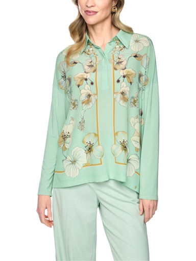 Blouses korte mouw groen Marc Cain
