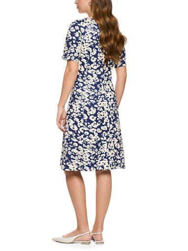 Jurken korte mouw navy Marc Cain