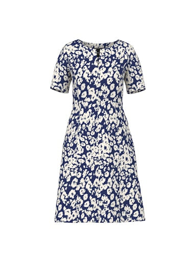Jurken korte mouw navy Marc Cain