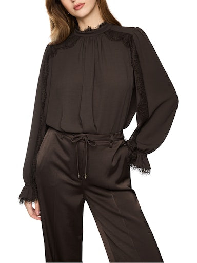 Blouses lange mouw bruin Marc Cain