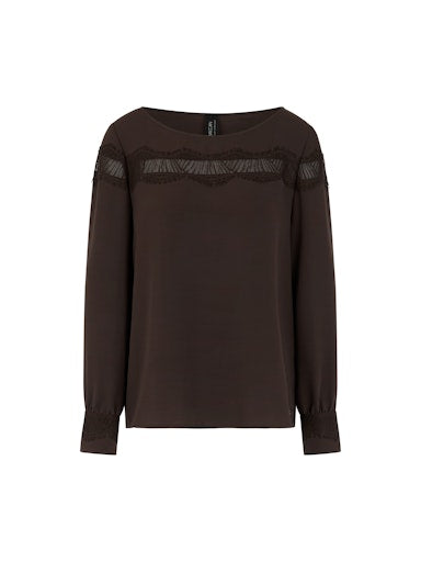 Blouses lange mouw bruin Marc Cain